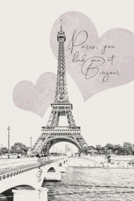 Eiffel Tower With The Phrase | Artbanx UK
