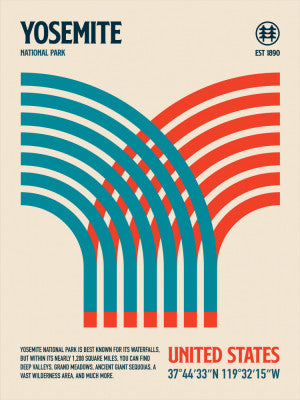 Yosemite National Park Travel Poster | Artbanx UK