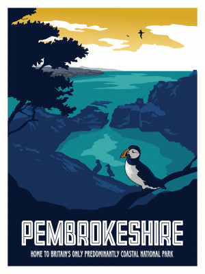 Pembrokeshire Travel Print | Artbanx UK