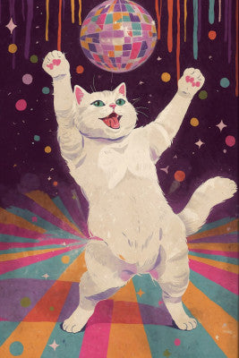 Groovy Disco Kitty | Artbanx UK