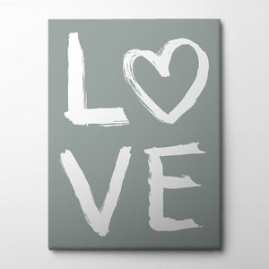 LOVE Toothy Green Canvas Print by Aminah Eleonora | Artbanx UK Wall Art