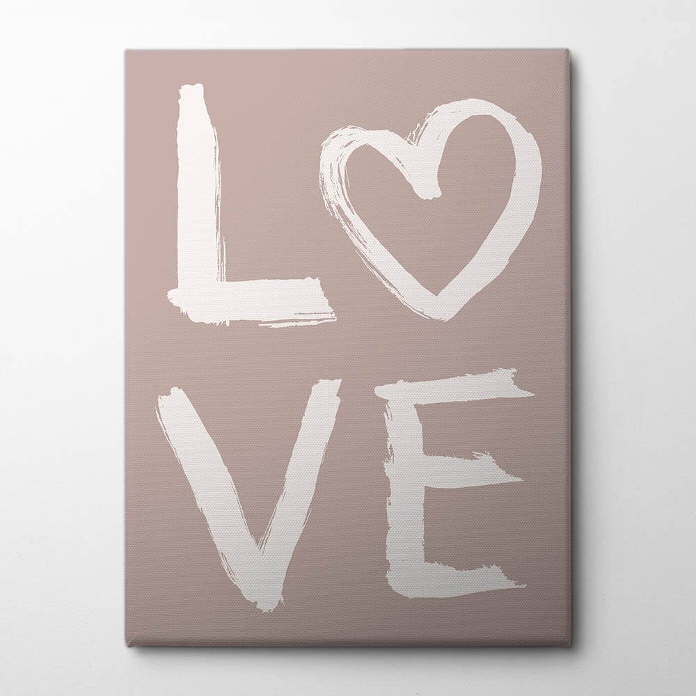 LOVE Toothy Pink Canvas Print by Aminah Eleonora | Artbanx UK Wall Art