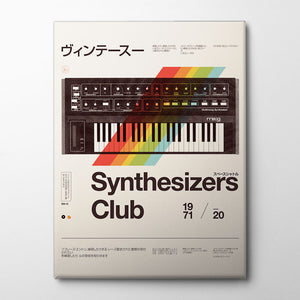 Synthe Club Canvas Print by Florent Bodart | Artbanx UK Wall Art