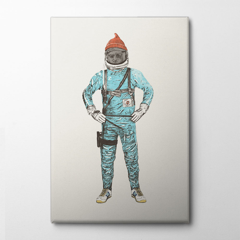 Zissou In Space Canvas Print by Florent Bodart | Artbanx UK Wall Art