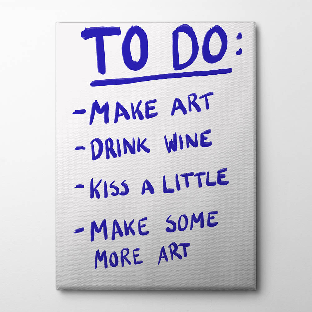 Creative To-Do List Canvas Print by Athene Fritsch | Artbanx UK Wall Art