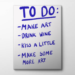 Creative To-Do List Canvas Print by Athene Fritsch | Artbanx UK Wall Art