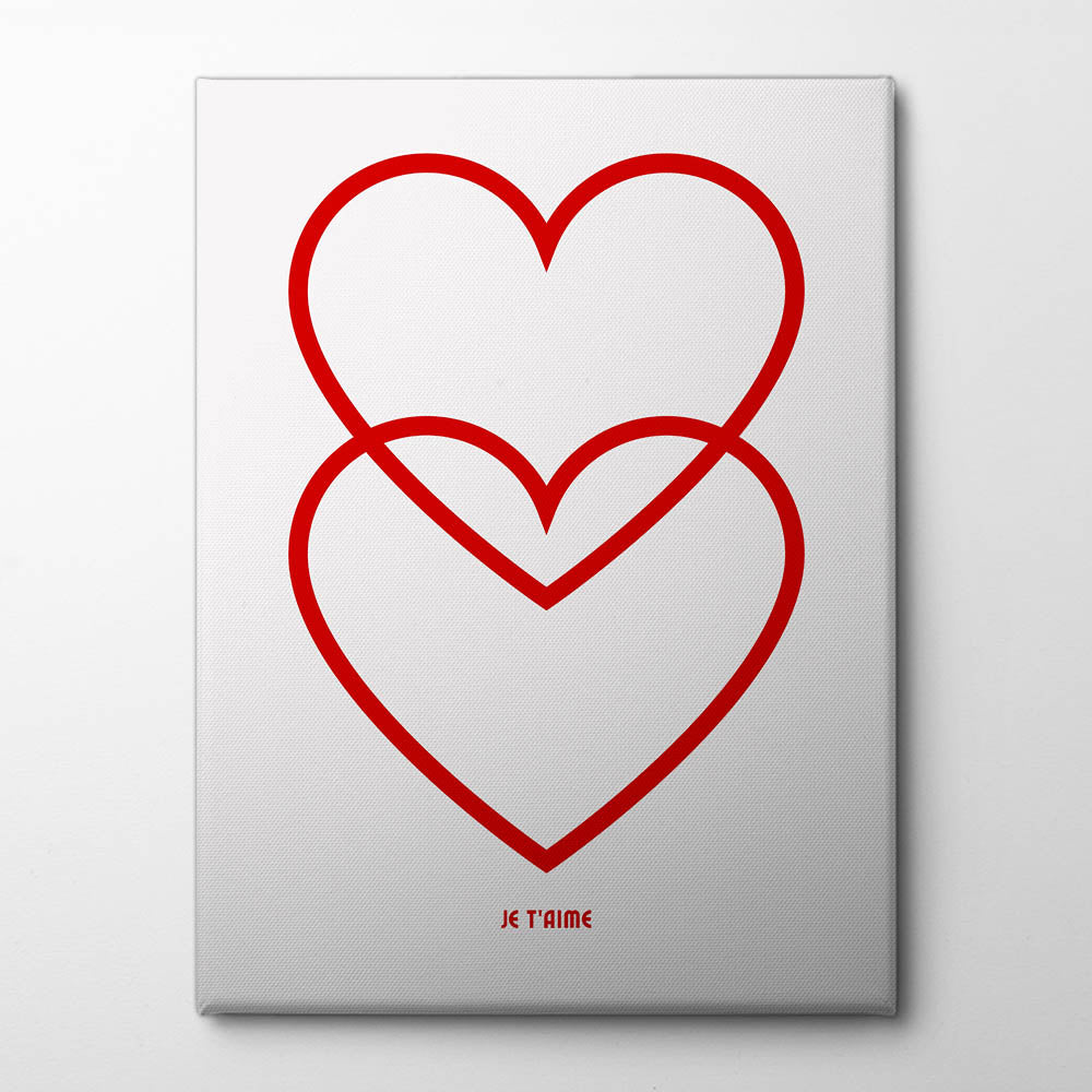 Entwined Hearts Canvas Print by Athene Fritsch | Artbanx UK Wall Art