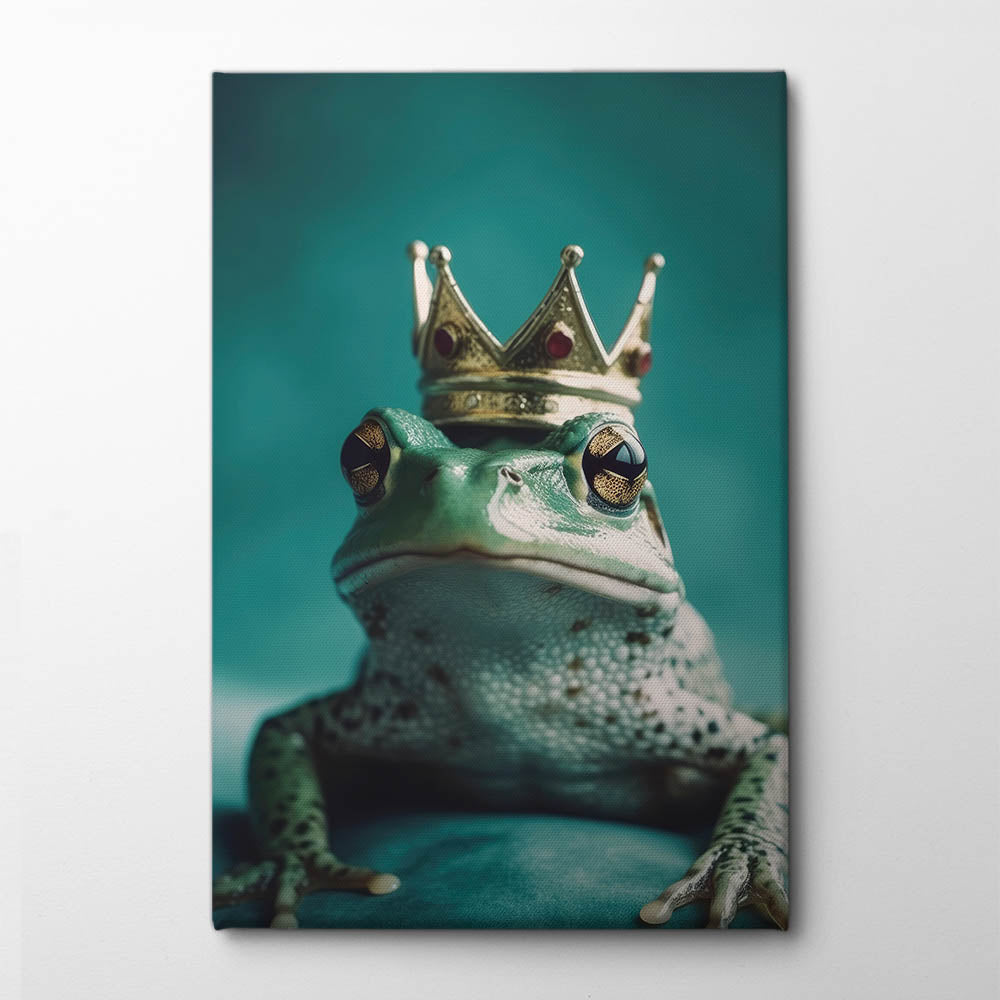 Regal Amphibian Canvas Print by Treechild | Artbanx UK Wall Art