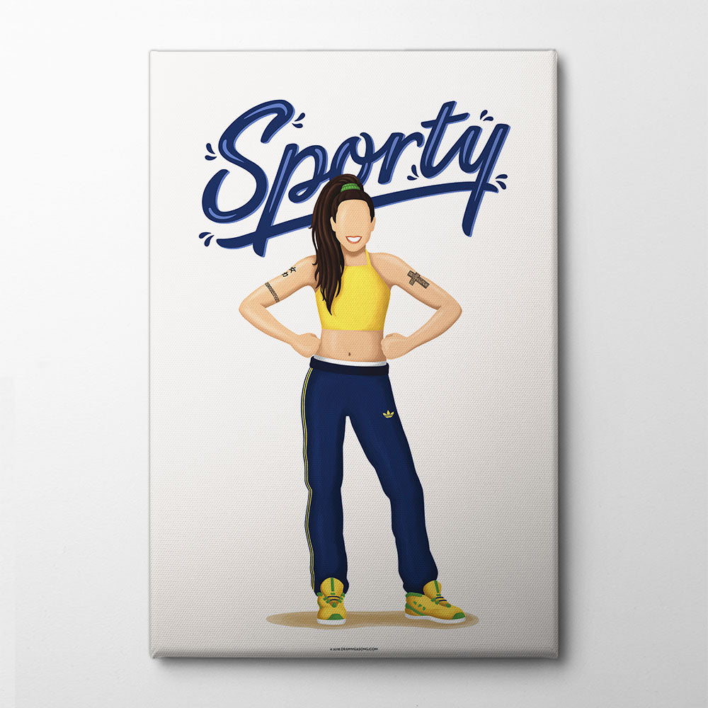 Sporty Spice Canvas Print by Nour Tohme | Artbanx UK Wall Art