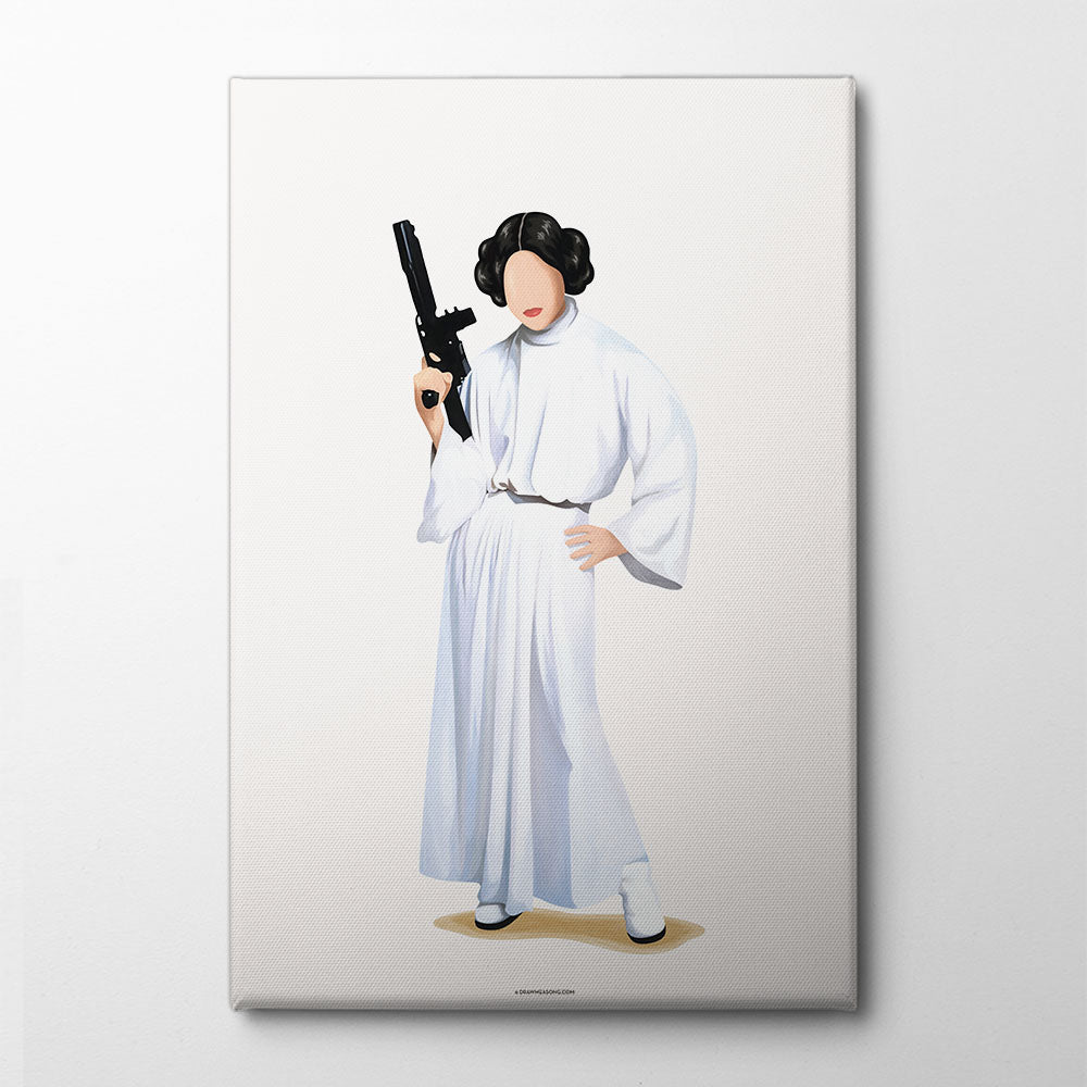 Princess Leia Canvas Print by Nour Tohme | Artbanx UK Wall Art