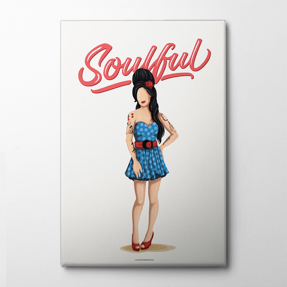 Amy Soulful Canvas Print by Nour Tohme | Artbanx UK Wall Art