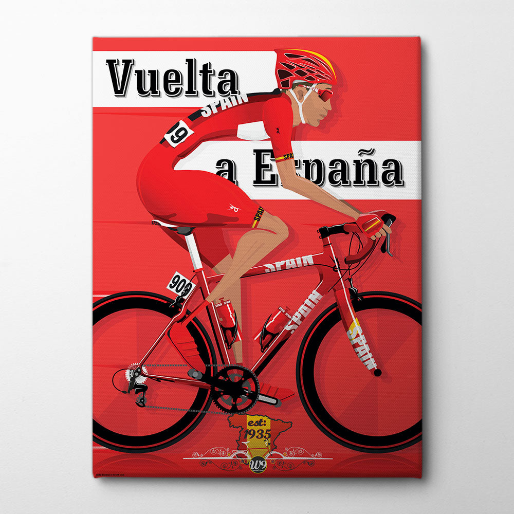 La Vuelta Grand Tour Bicycle Race Canvas Print by Wyatt 9 | Artbanx UK Wall Art