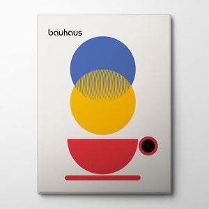 Bauhaus Coffee Abstract Canvas Print by Retrodrome | Artbanx UK Wall Art