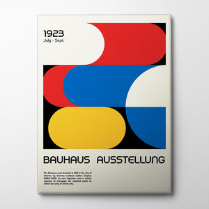 Bauhaus Ausstellung 1923 Canvas Print by Retrodrome | Artbanx UK Wall Art