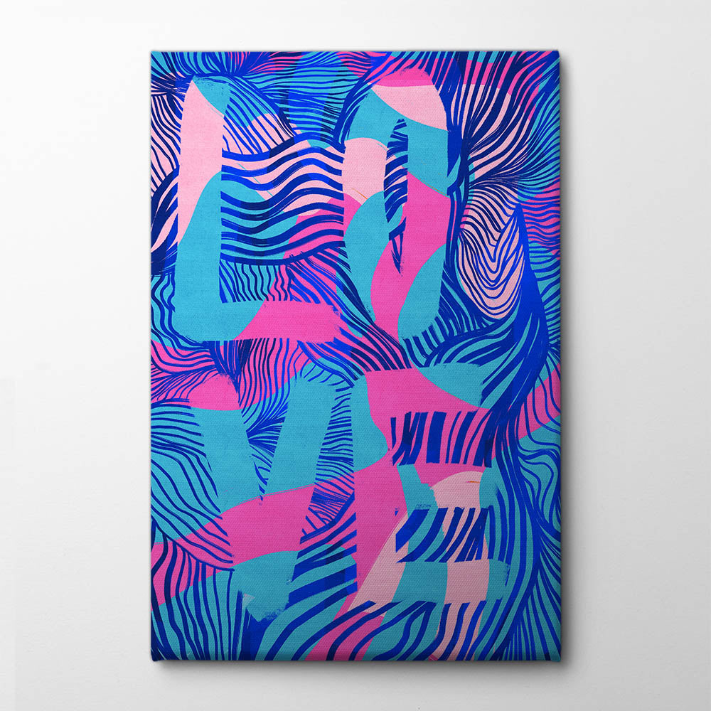 LOVE Canvas Print by Baroo Bloom | Artbanx UK Wall Art