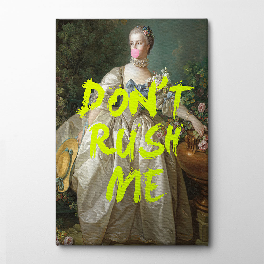 Dontrushmeneon12 Canvas Print by Talitha McQueen | Artbanx UK Wall Art