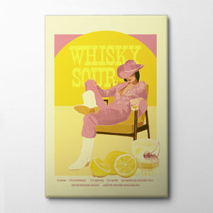 Jlr Whiskysour Pink Copy Canvas Print by Jenny Liz Rome | Artbanx UK Wall Art