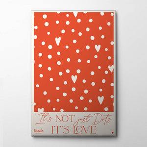 About Love. Dots Canvas Print by Maria Galybina | Artbanx UK Wall Art