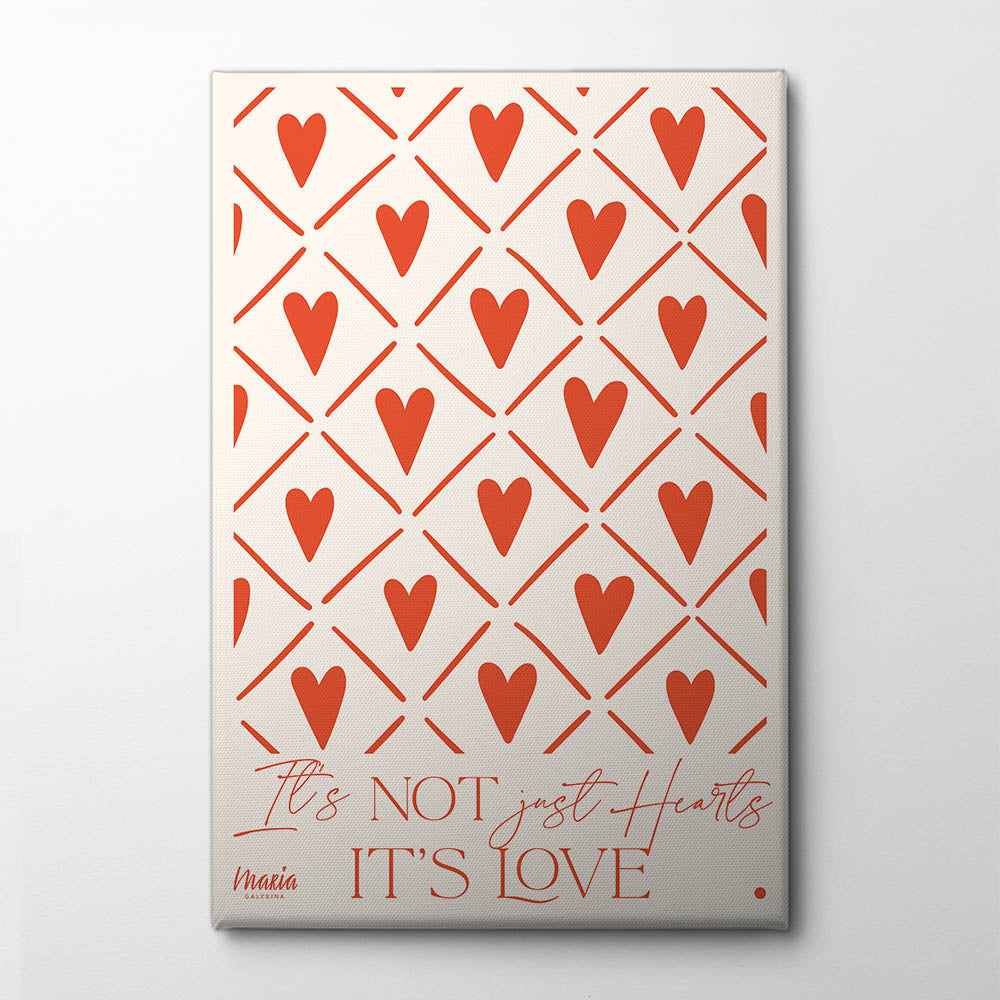 About Love. Hearts Canvas Print by Maria Galybina | Artbanx UK Wall Art