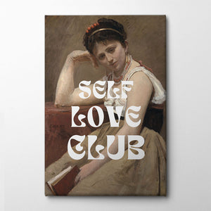 Self Love Club No. 3 Canvas Print by The Art Concept | Artbanx UK Wall Art