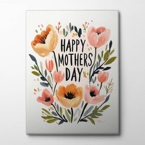 Floral Mother's Embrace Canvas Print