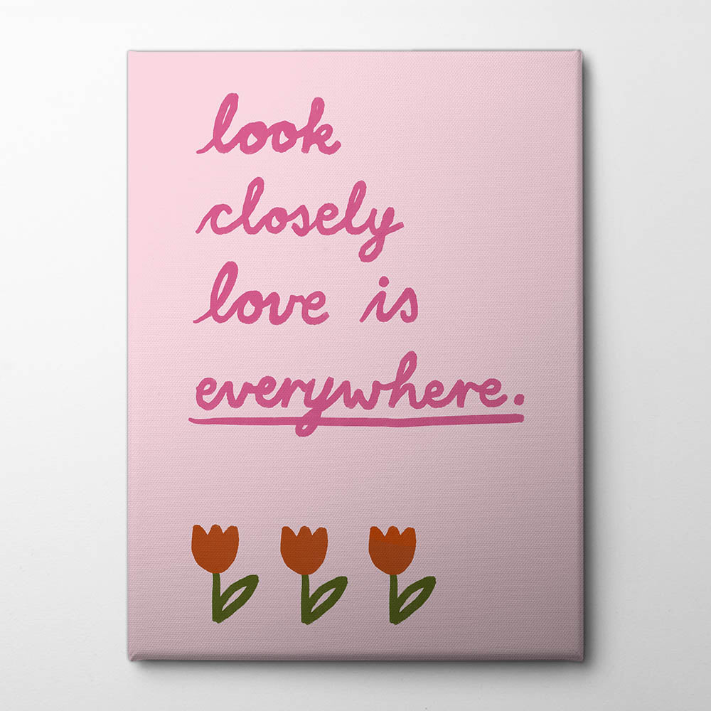 Love is everywhere 3 Canvas Print by Marina Alaburic | Artbanx UK Wall Art