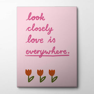 Love is everywhere 3 Canvas Print by Marina Alaburic | Artbanx UK Wall Art