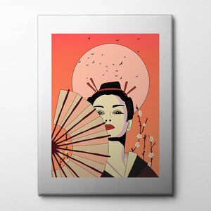 Geisha Girl Canvas Print