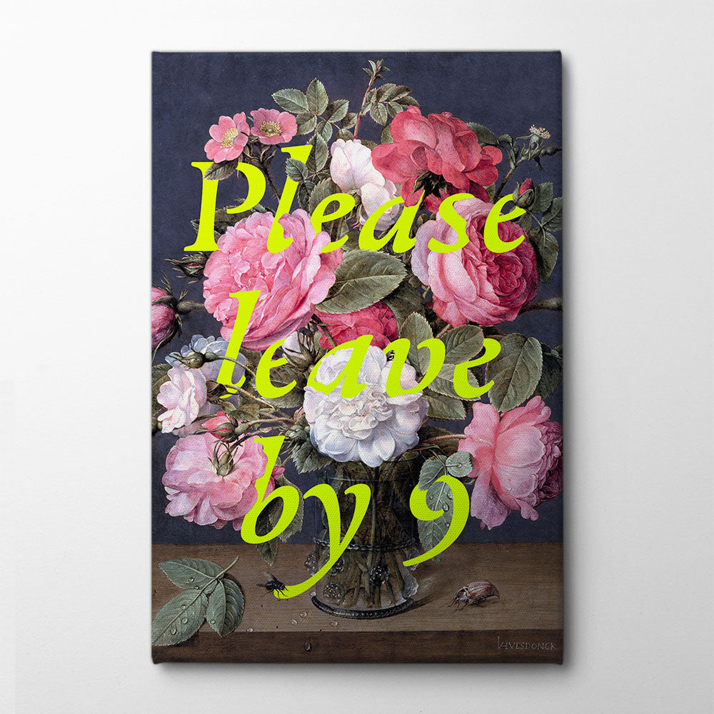 Floral Exit Request Canvas Print by Athene Fritsch | Artbanx UK Wall Art