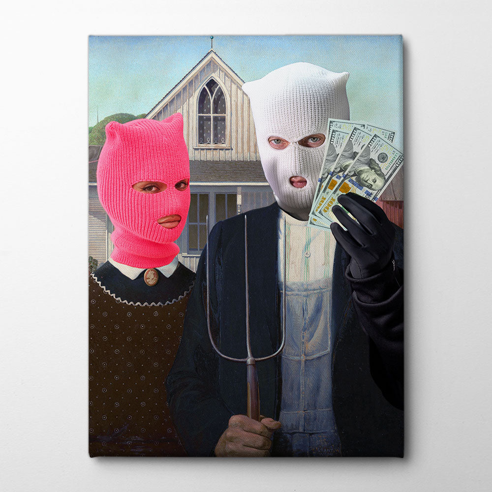 American Gangster Canvas Print by Athene Fritsch | Artbanx UK Wall Art