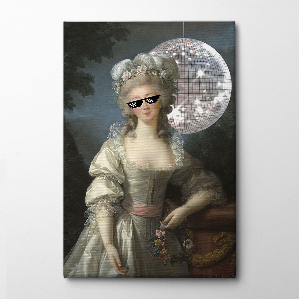 Disco Princess Canvas Print by Athene Fritsch | Artbanx UK Wall Art