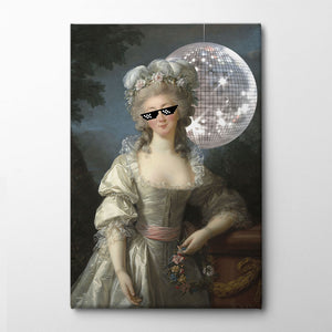 Disco Princess Canvas Print by Athene Fritsch | Artbanx UK Wall Art