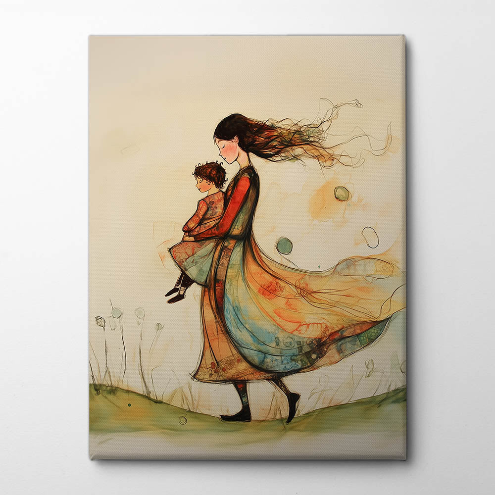 Mother and Child Canvas Print