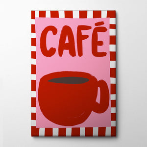 Caf Ac Vibe Delight Canvas Print by Athene Fritsch | Artbanx UK Wall Art