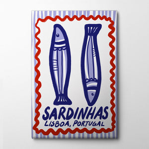 Lisbon Sardines Delight Canvas Print by Athene Fritsch | Artbanx UK Wall Art