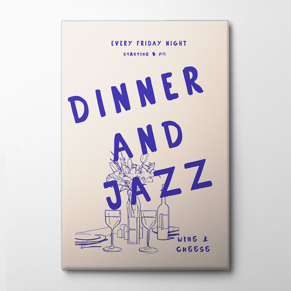 Jazz Night Feast Canvas Print by Treechild | Artbanx UK Wall Art
