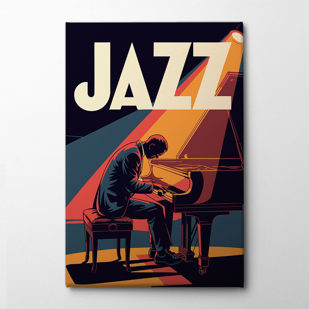 Jazz Pianist Canvas Print by Andreas Magnusson | Artbanx UK Wall Art