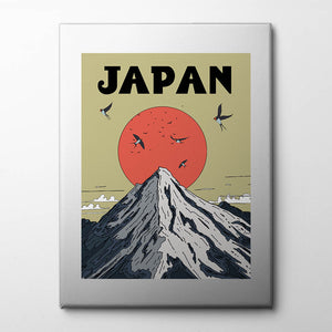 Japan Travel Poster Canvas Print