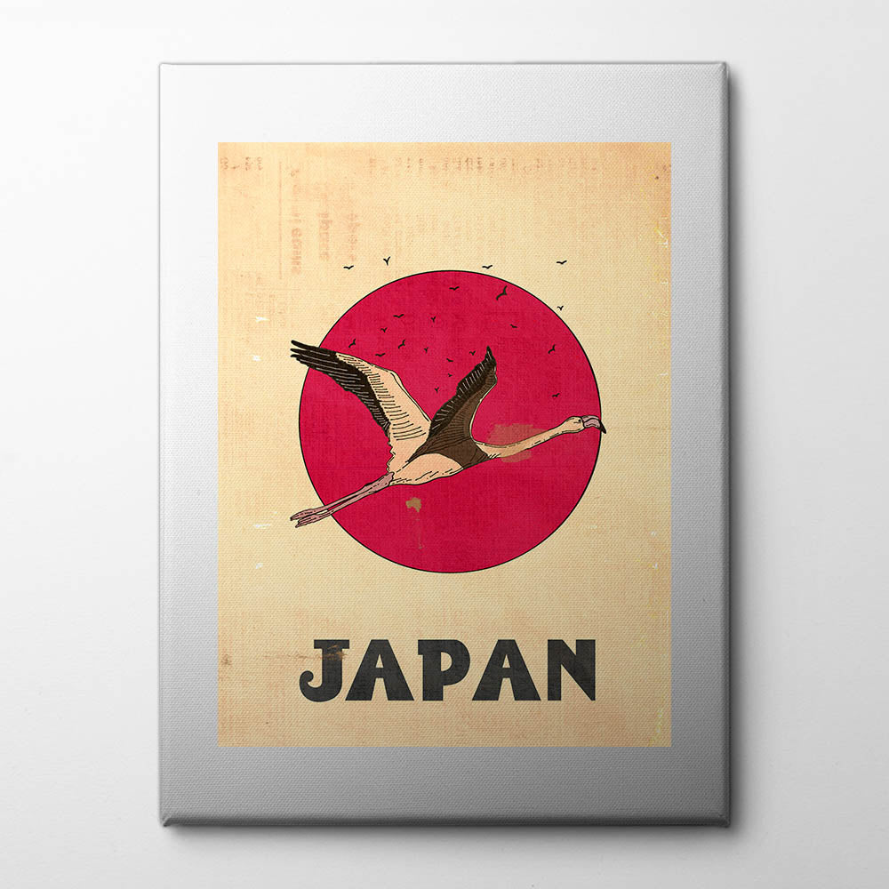 Japan Vintage Travel Poster Canvas Print