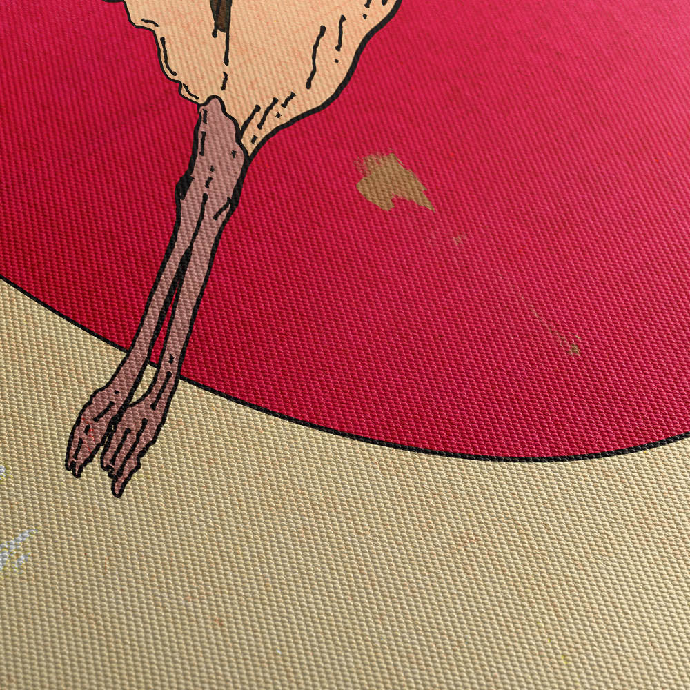 Japan Vintage Travel Poster Canvas Print Close Up