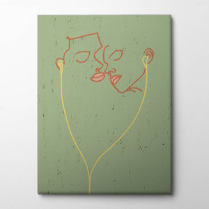 Modern Love Language a Shared Playlist Canvas Print by Uma Gokhale | Artbanx UK Wall Art