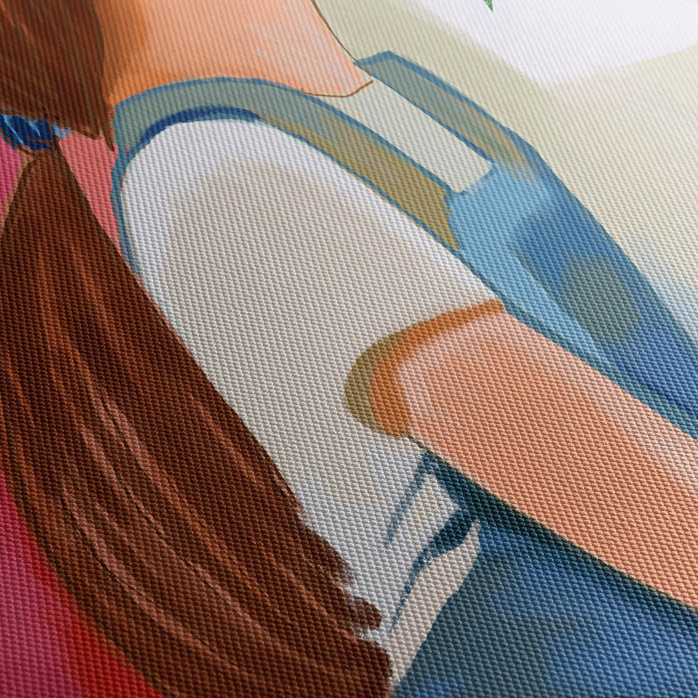 Best Mom Canvas Print Close Up