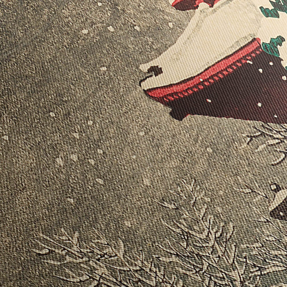 Temple At Izumo 1926 Canvas Print Close Up