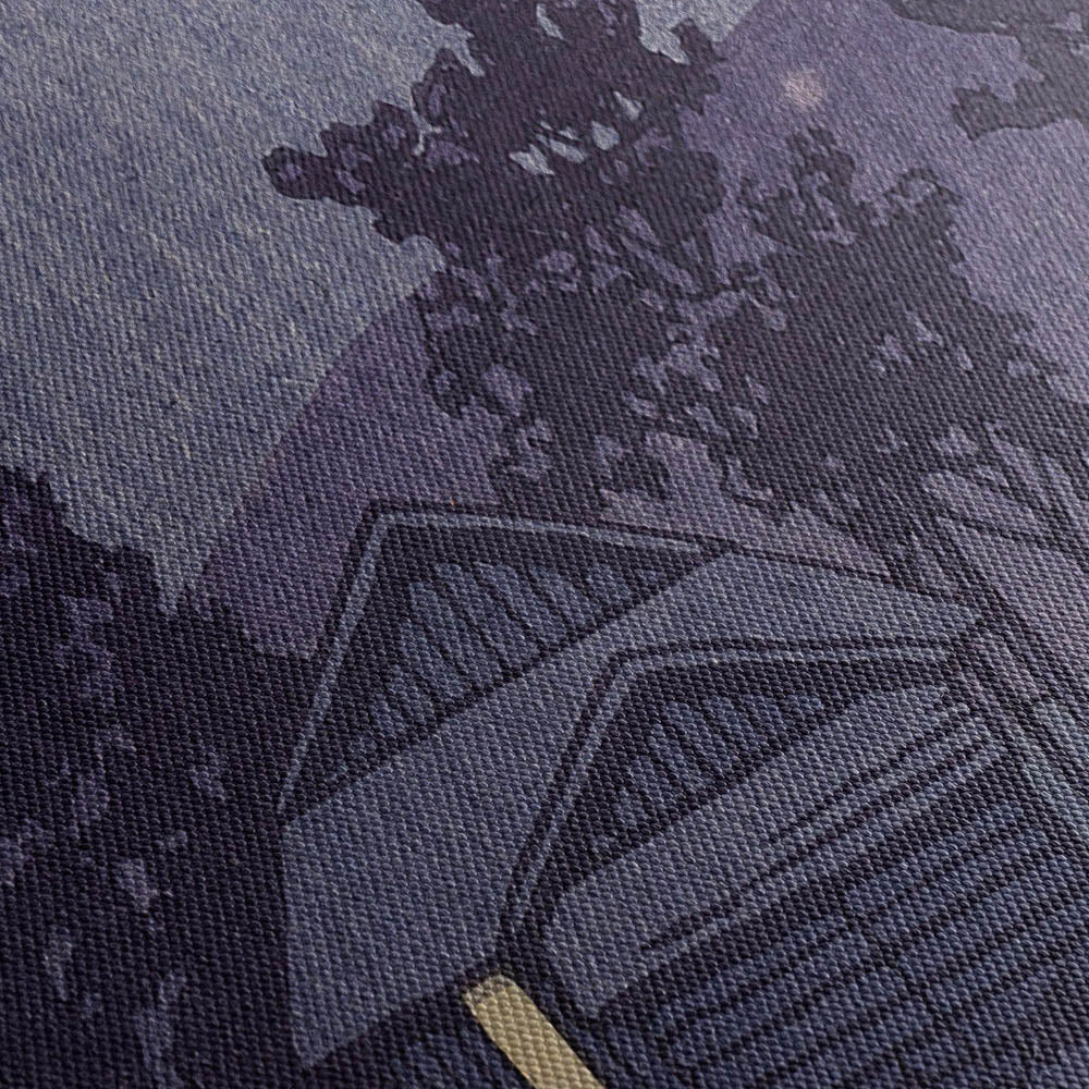 Yamanakako (lake Yamanaka) (1936) Canvas Print Close Up