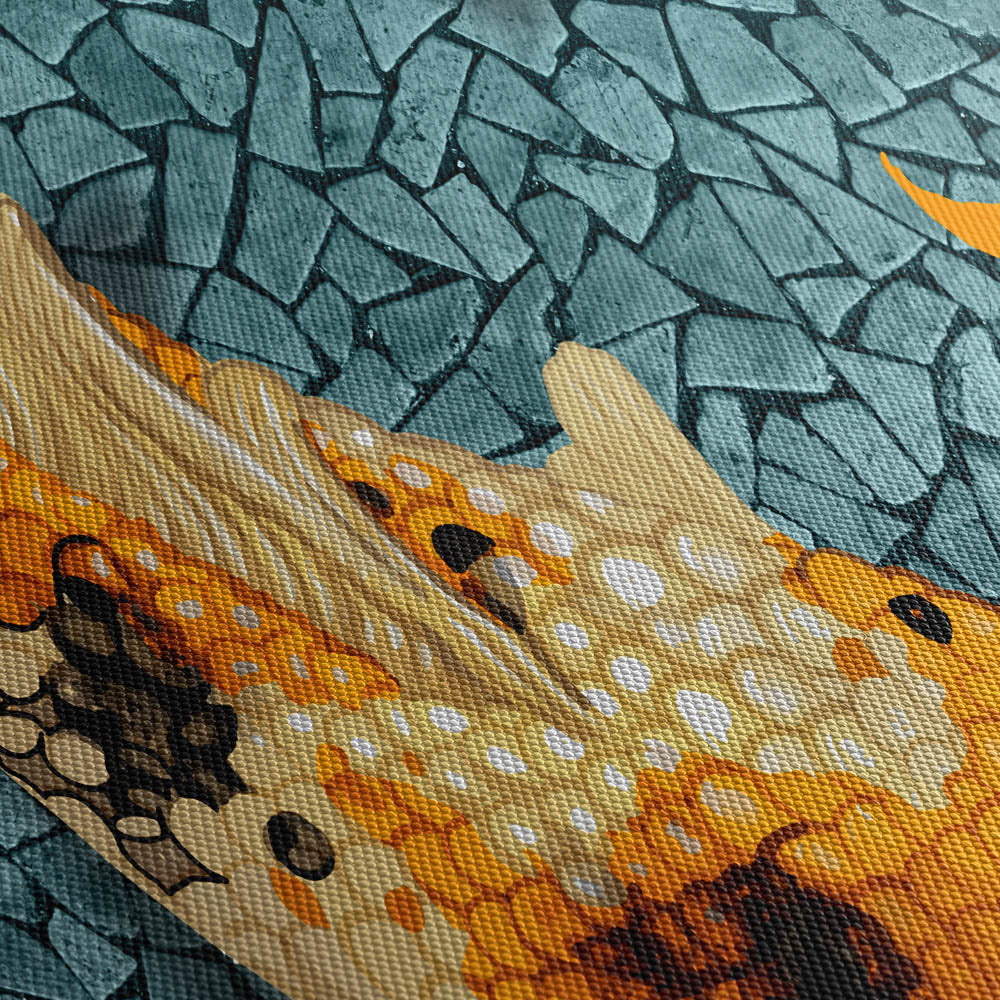 Koi Canvas Print Close Up