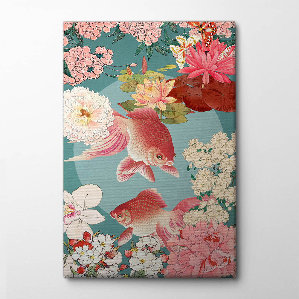This Japanese Vintage Collage Canvas Print