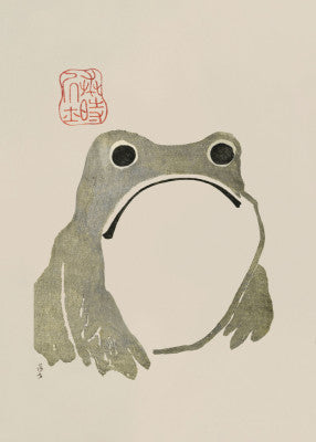 Grumpy Frog I Original | Artbanx UK