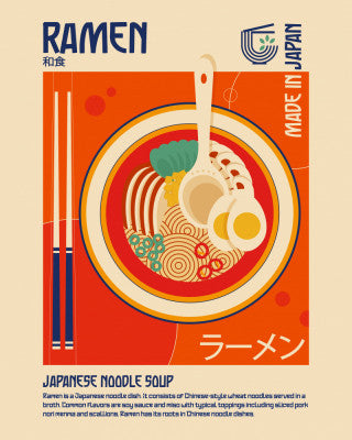 Ramen Japanese Food Print | Artbanx UK