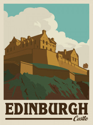 Edinburgh Castle Travel Print | Artbanx UK