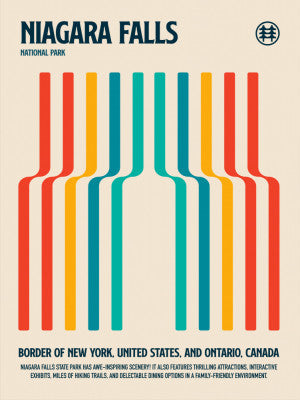 Niagara Falls National Park Travel Poster | Artbanx UK